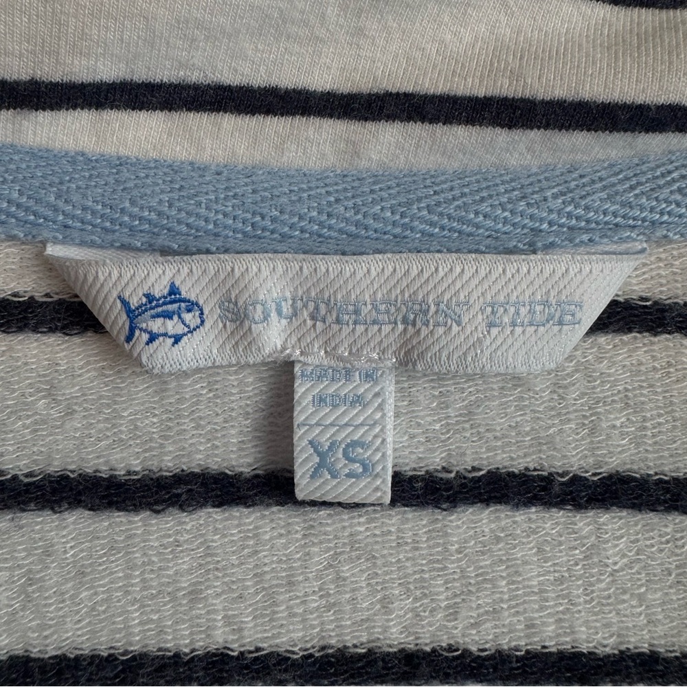 Southern Tide Women's Heather Tara Quarter Zip in Heather Navy - Size XS - Picture 12 of 15